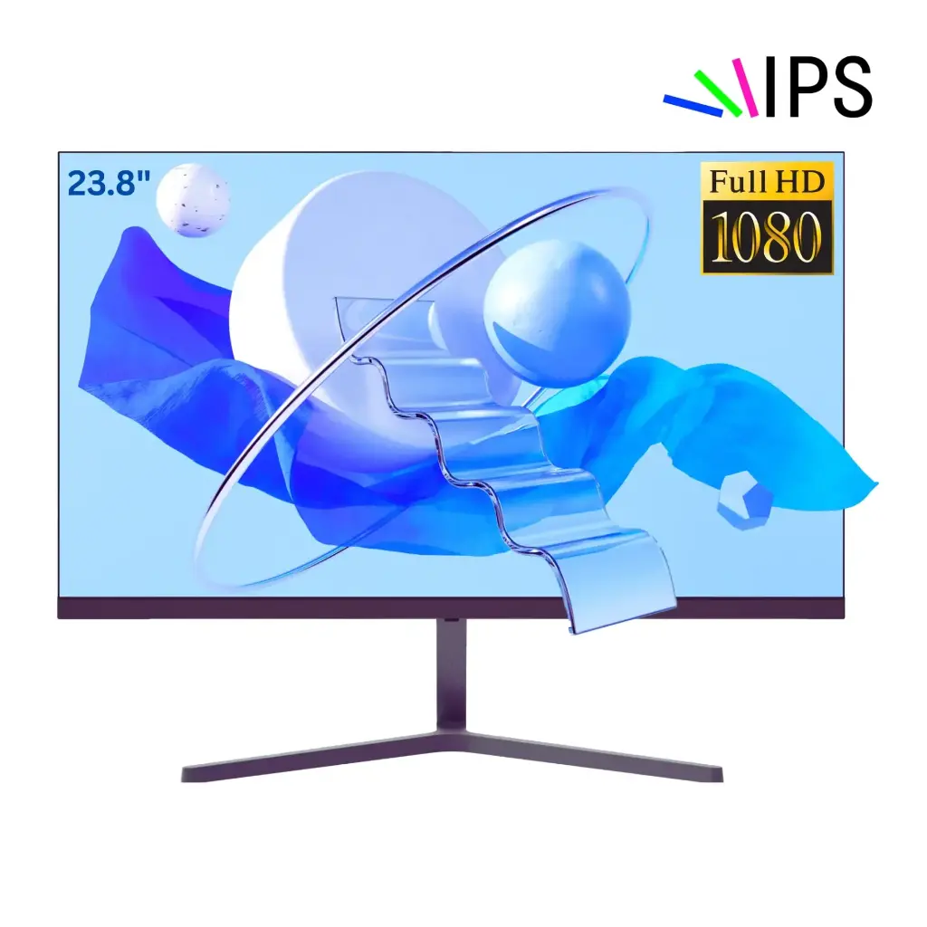 Monitor 23.8” pulgadas  IPS  Full HD con marco delgado, soporte VESA y baja luz azul