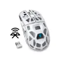 Mouse inalámbrico WD154 6D BT + 2.4GHz recargable con luz transparente y pantalla LCD