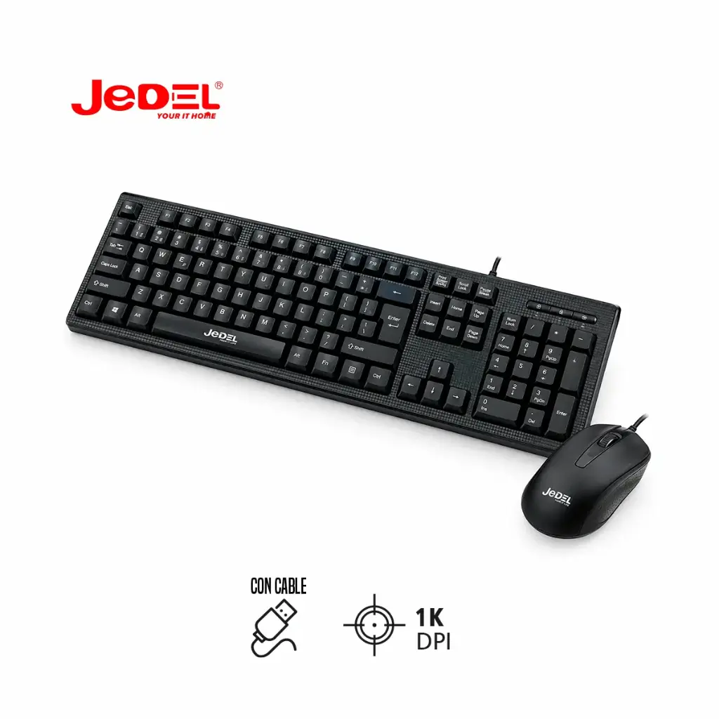 Combo Teclado y Mouse G17 con teclado impreso y mouse 3D