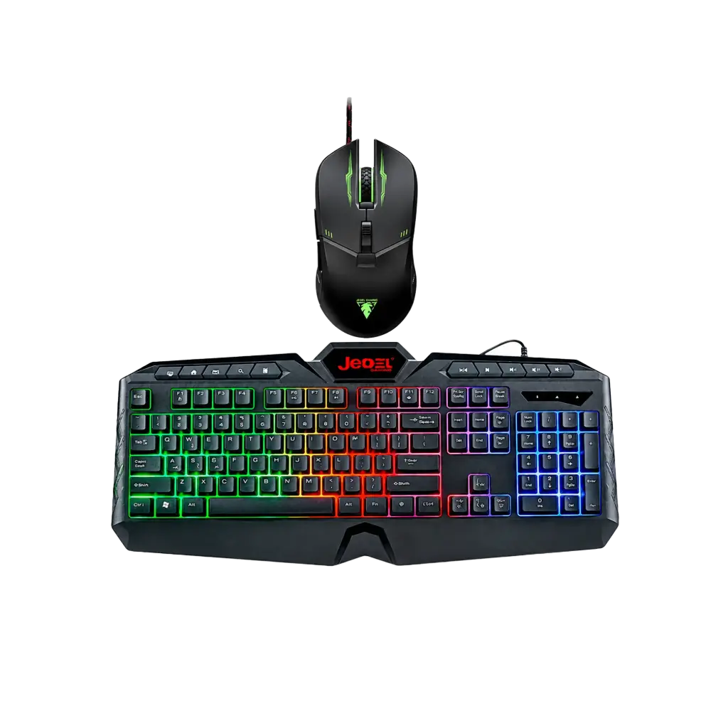 Combo Teclado Gaming GK103 Retroiluminado con Ratón 6D Multicolor
