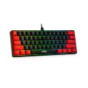 Teclado Mecánico Gaming KL69 con 61 Teclas y Iluminación Arcoíris