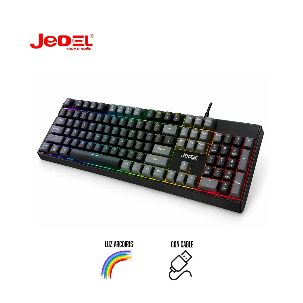 Teclado Mecánico Gaming KL95D con Iluminación Arcoíris