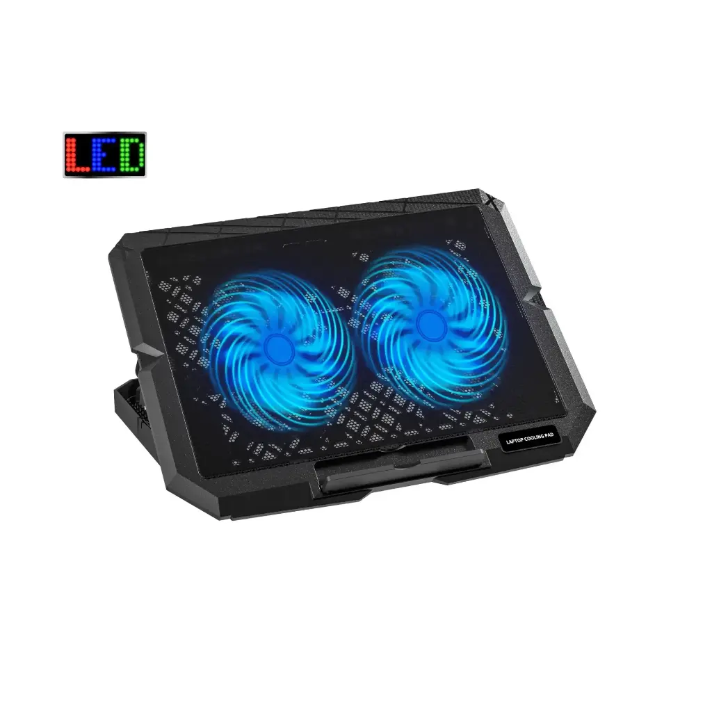 Cooler Ventilador Gaming X3 para Laptop con LED y Doble Ventilador