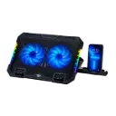Cooler Ventilador RGB S900 para Laptop con Soporte Ajustable y Posacelular 