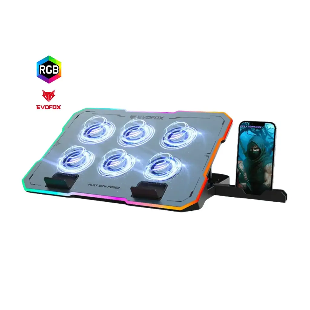 Cooler Typhoon 2 para Laptop Cooling Pad con Soporte y RGB