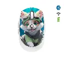 Mouse inalámbrico G-231-6D Bluetooth 5.0 y 2.4G recargable