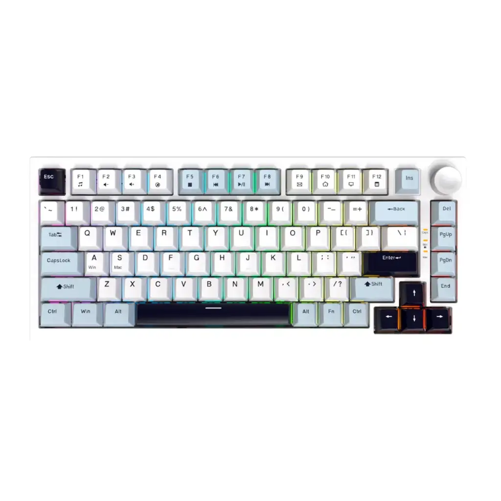 Teclado Mecánico JEDEL Gaming de 81 Teclas con Batería 4000mAh Tri-Modo