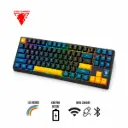 Teclado Mecánico para Juegos de 88 Teclas Tri-Modo RGB Vibrante