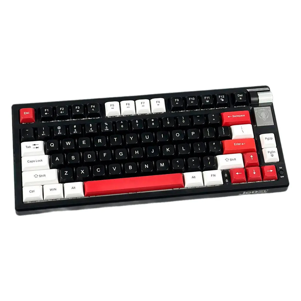 Teclado Mecánico para Juegos de 79 Teclas Tri-Modo con Iluminación Arcoiris