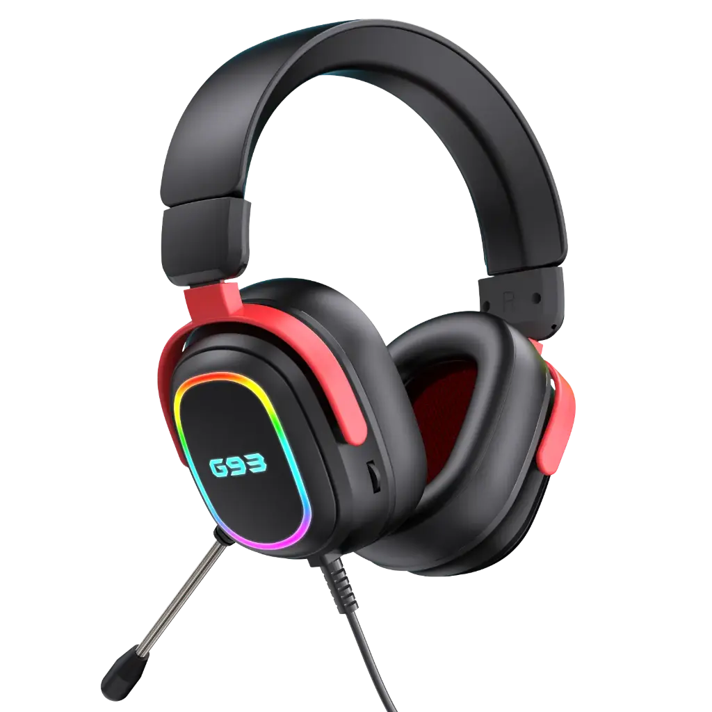 Auricular Gaming con iluminación RGB y conexión USB por cable