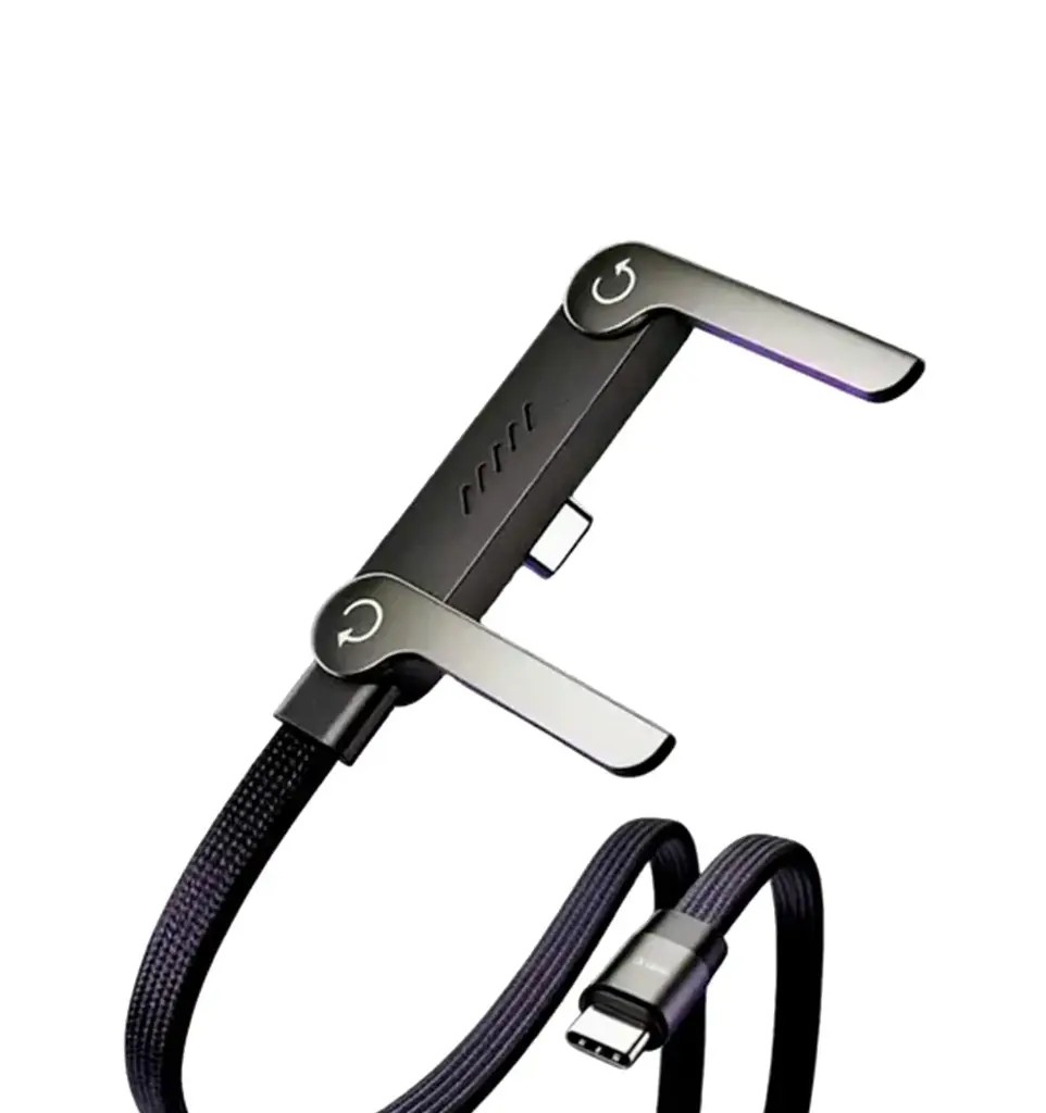 Cable Datos USB C Soporte 2en1 Carga Rápida 240w 2m