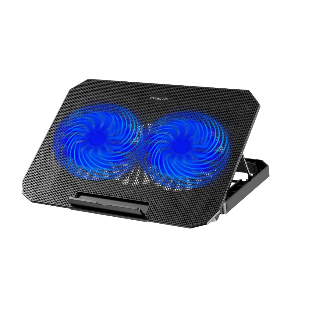 Cooler Ventilador Silencioso para Laptop 9-17" con Luz Led