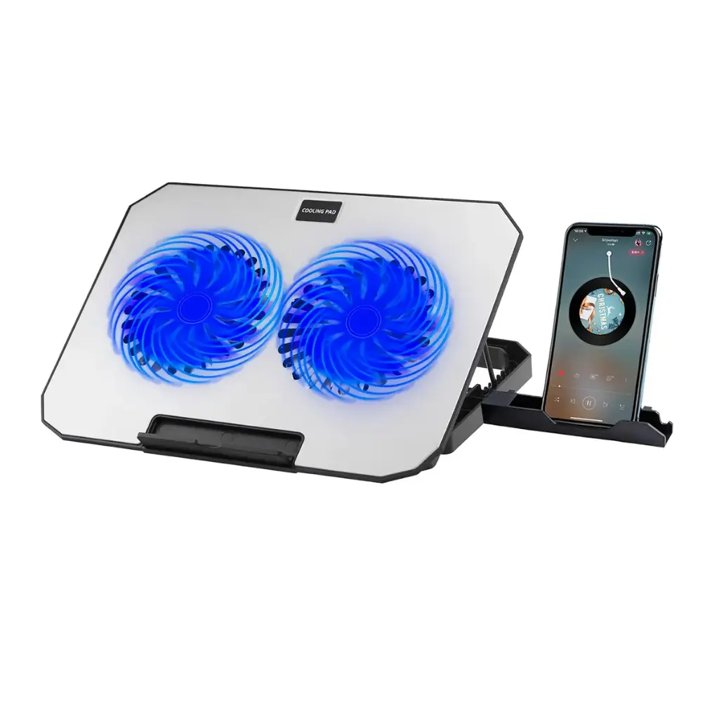 Cooler Ventilador Profesional para Juegos c/ Soporte Lateral y 2 puertos USB