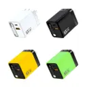 Cargador GaN 65W Super Fast charger con cable retráctil integrado