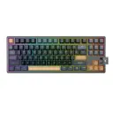 Teclado Mecánico para Juegos de 88 Teclas Tri-Modo RGB Vibrante