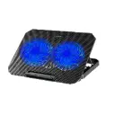 Cooler Ventilador Silencioso para Laptop 9-17" con Luz Led